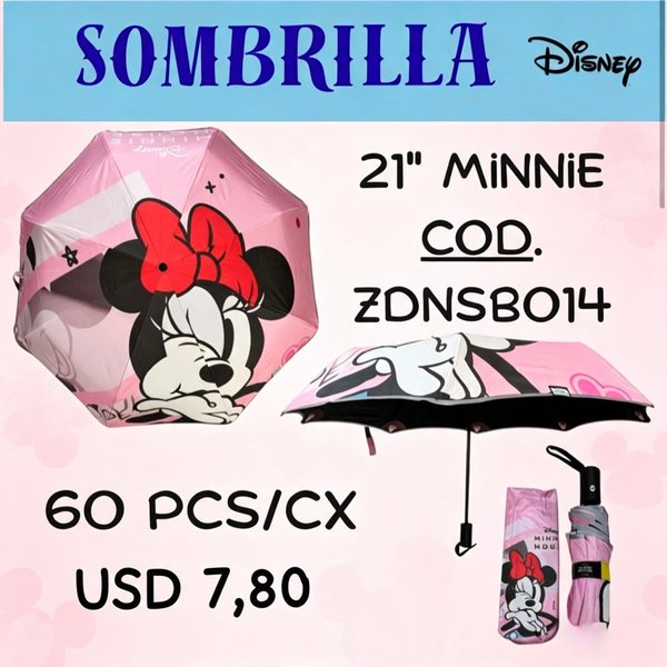 Sombrilla Minnie 21"