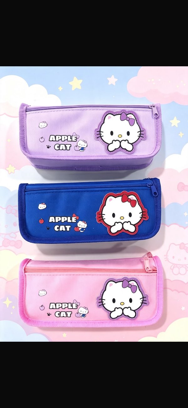 Cartuchera Hello Kitty 3 colores