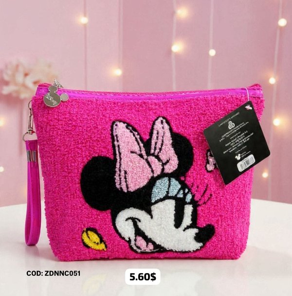 Neceser Minnie Mouse de Peluche – Fucsia