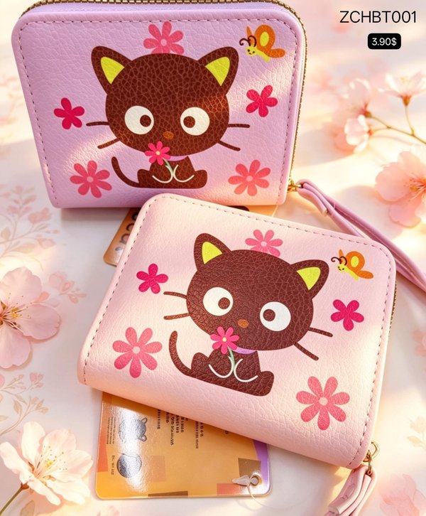 Cartera Gato Rosa