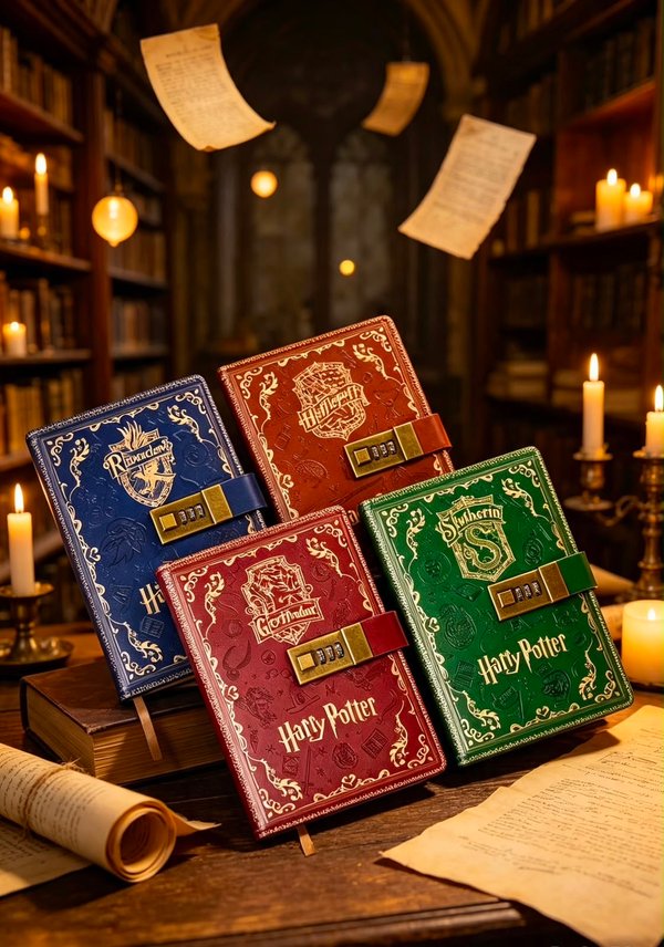 Cuaderno Harry Potter con cierre de combinación