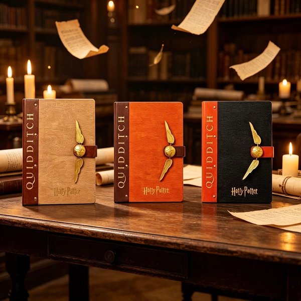 Cuaderno Harry Potter Quidditch con aplique metálico