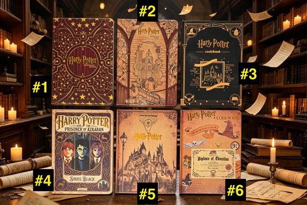 Cuaderno Harry Potter colección vintage ilustrada