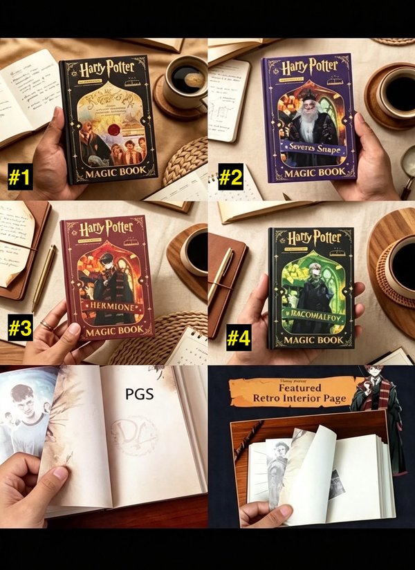 Cuaderno Harry Potter Magic Book con personajes