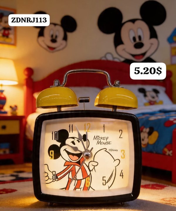 Despertador disney y sanrio 