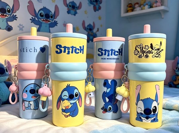 Hoppie Stitch con llavero 4 diseños