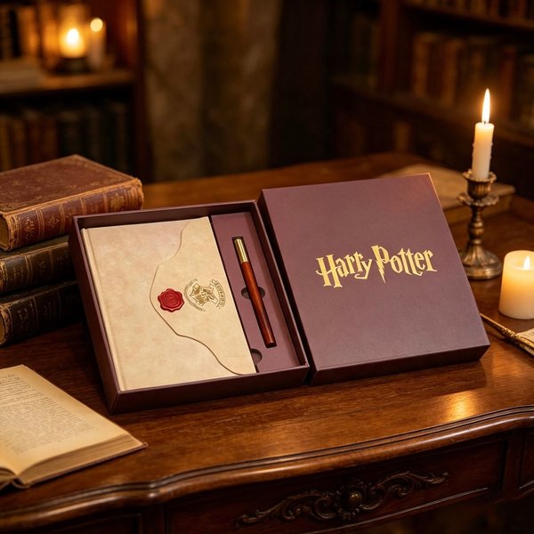 Kit cuaderno con bolígrafo Harry Potter