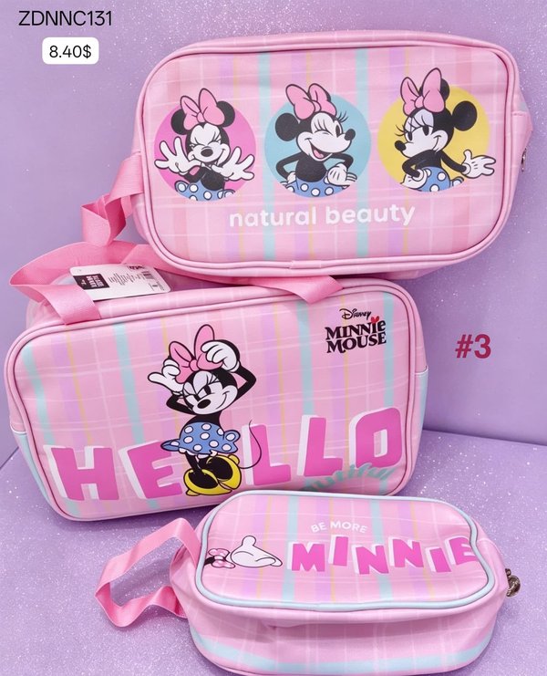 Kit de Bolsas Organizadoras Minnie 3 en 1
