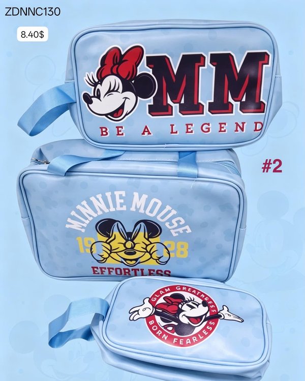 Kit de Bolsas Organizadoras Minnie 3 en 1
