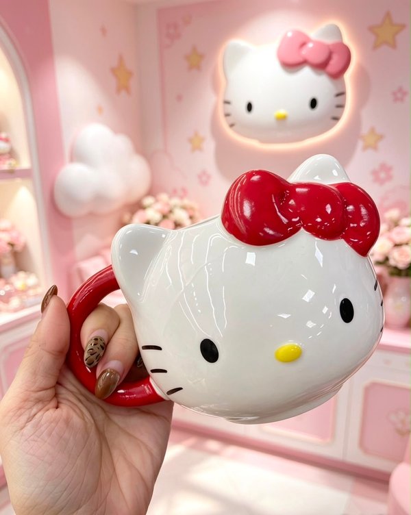 Taza 3D Hello Kitty