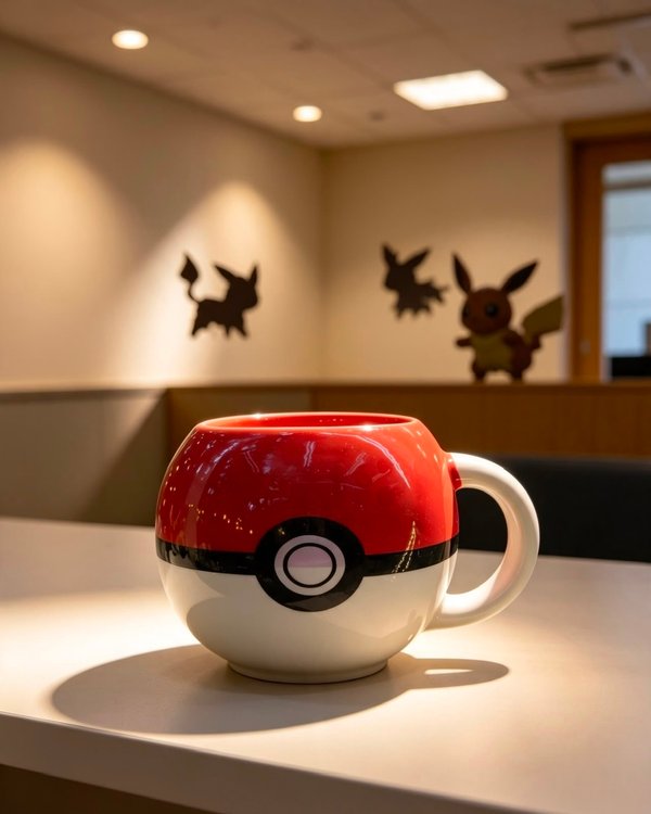 Taza 3D Pokeball