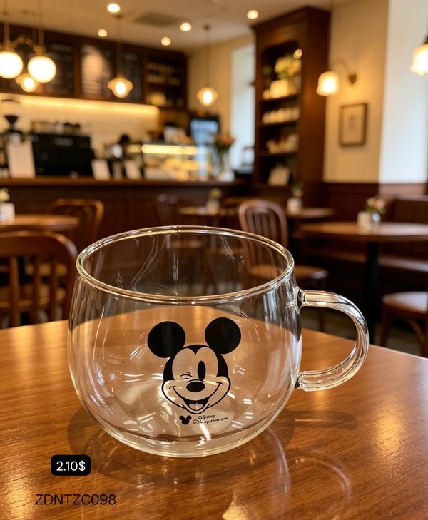 Taza Transparente Mickey