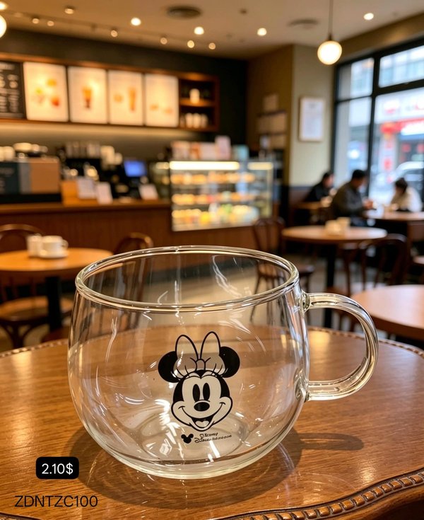Taza Transparente Minnie