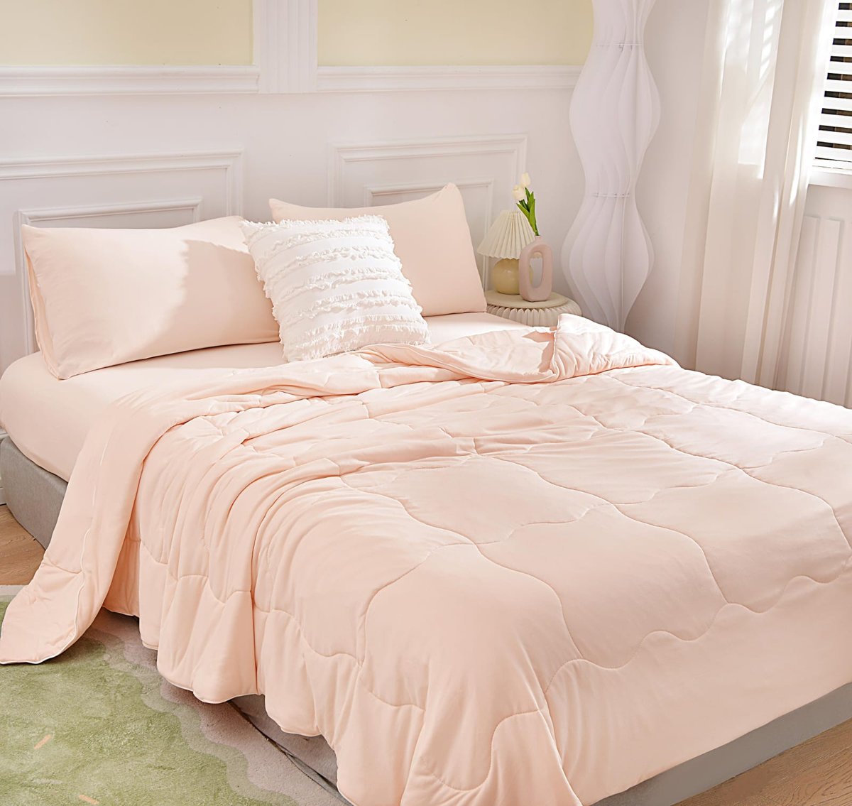 🛏️ Cubre Cama Goldsun América – Modelo Malla (4 Piezas) - 6