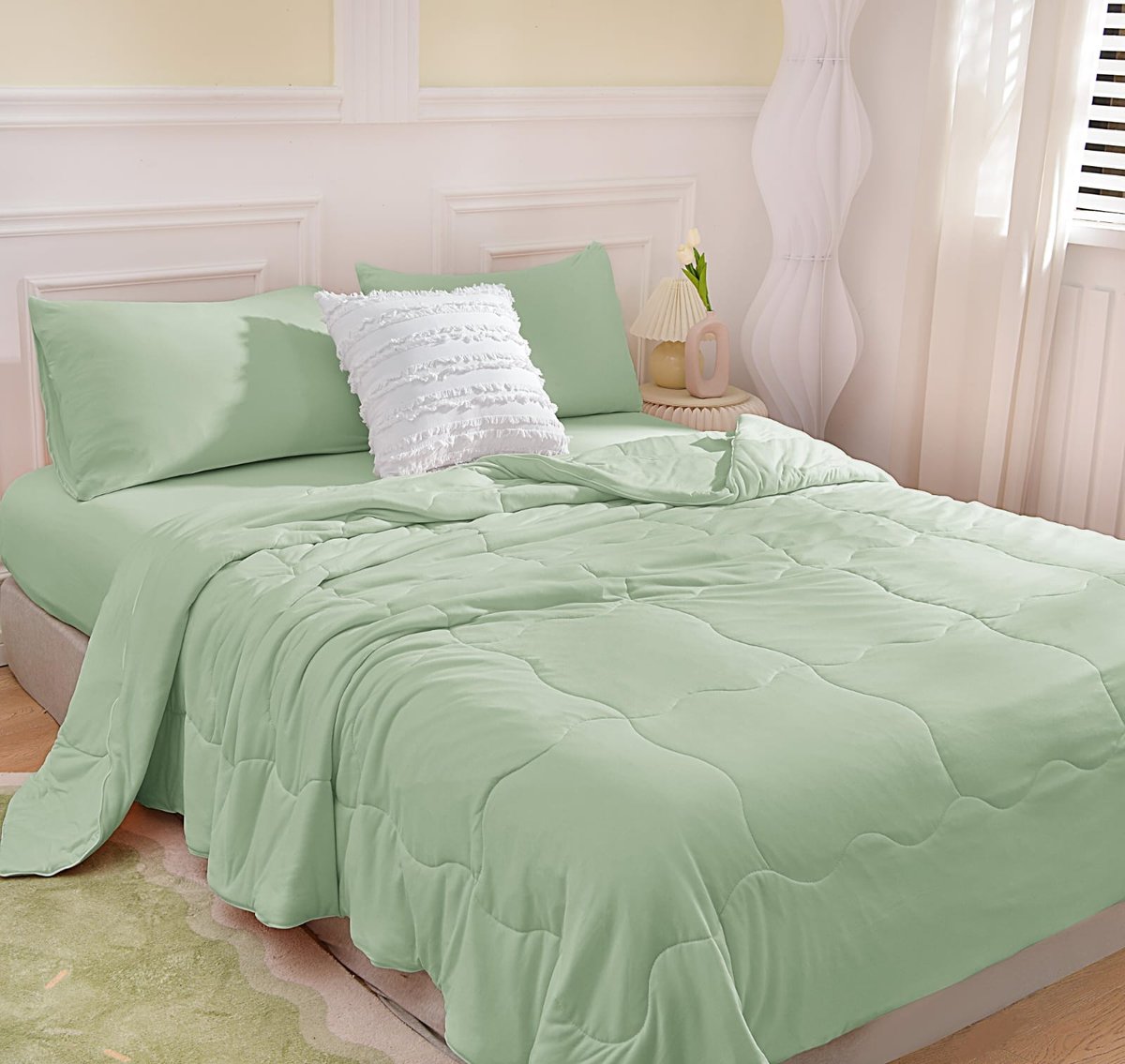 🛏️ Cubre Cama Goldsun América – Modelo Malla (4 Piezas) - 2