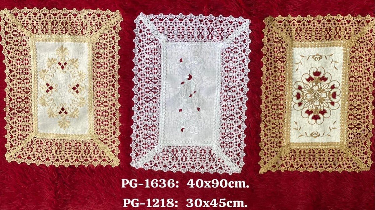 Camino de Mesa Bordado con Encaje 🍎🌸 - 6