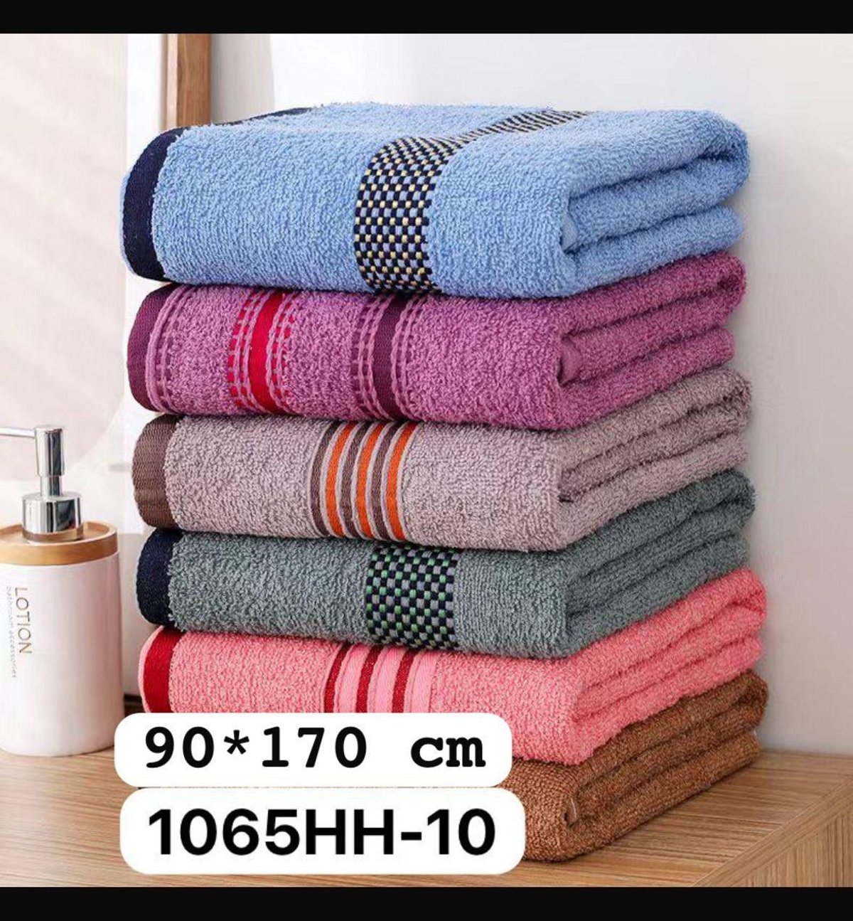 ​🛁🌈 Maxi Toalla de Baño Ultra Absorbente (90x170 cm) | Colección 1065HH-10 🌈🛀
