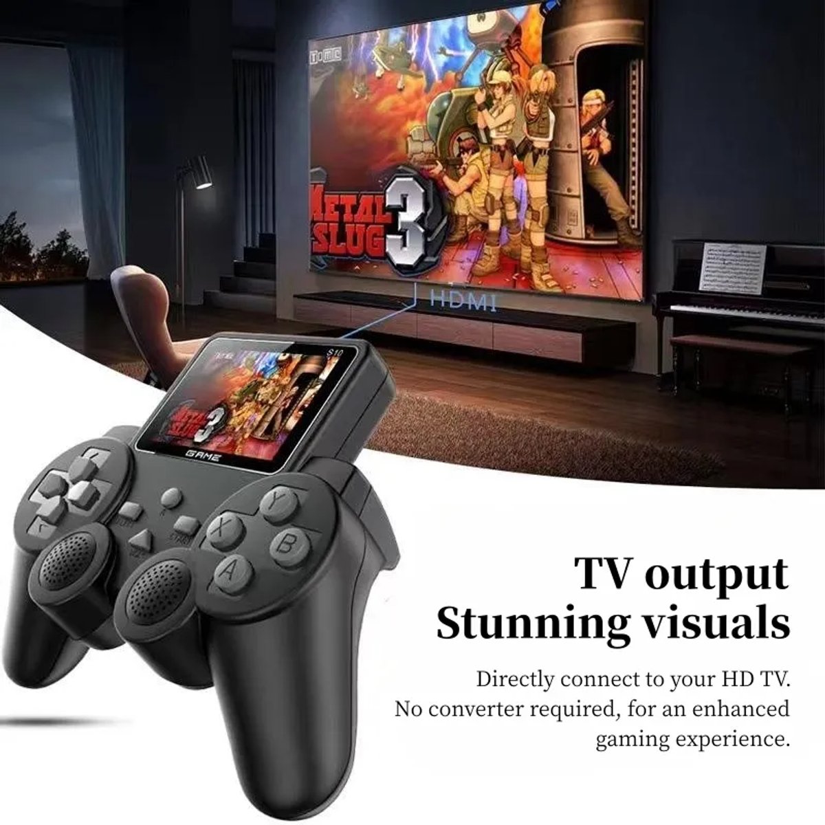 Consola Gamer Portátil S10 Dual Game Player HD 1020mAh Recargable - 4