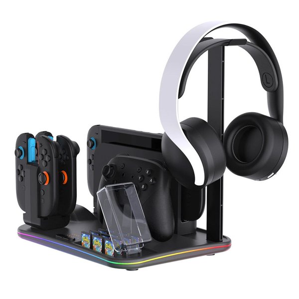 Base Cargador Ventilador Ipega Switch Pg-sw2065 12en1 RGB Soporte