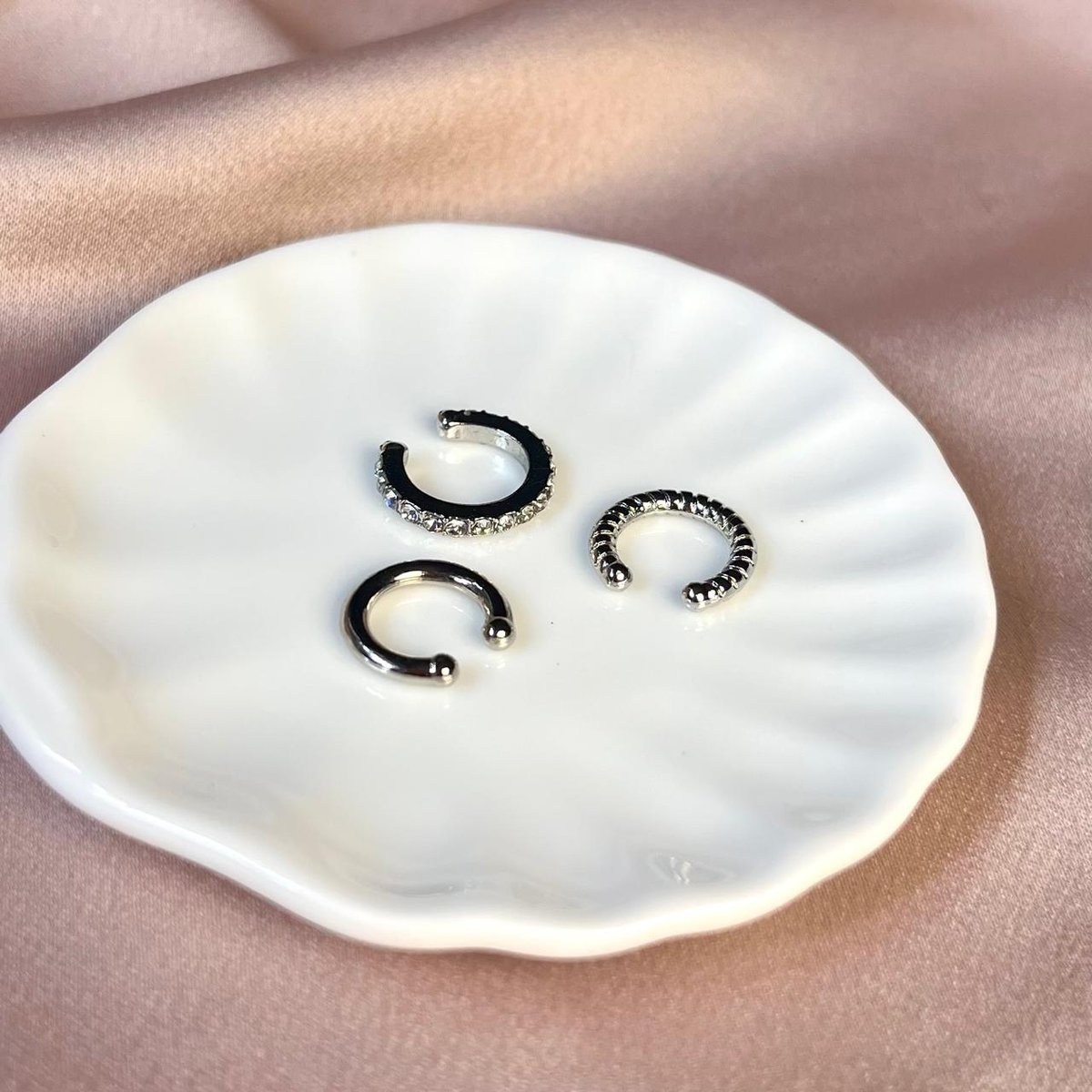 Set de 3 argollas minimalista