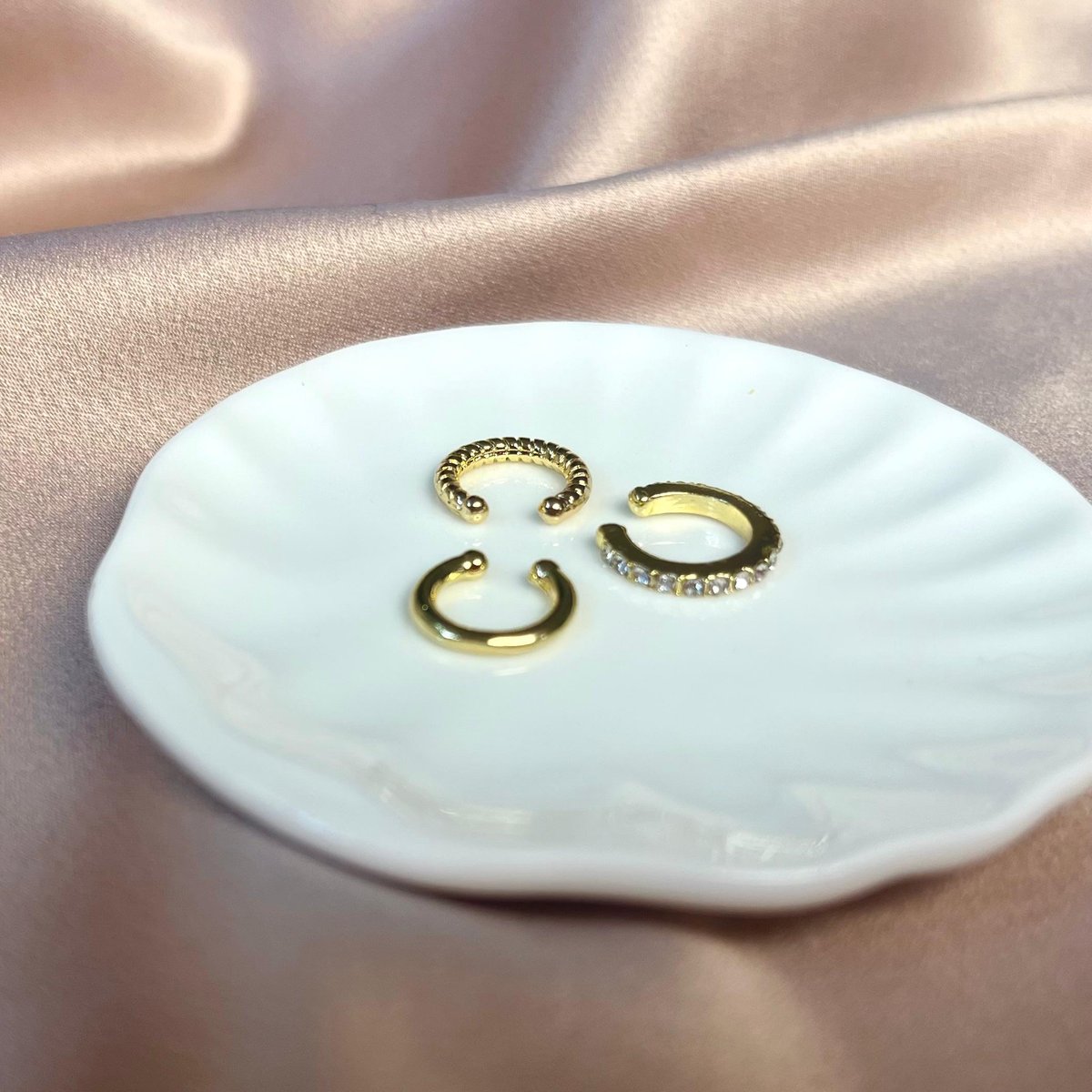 Set de 3 argollas minimalista - 4