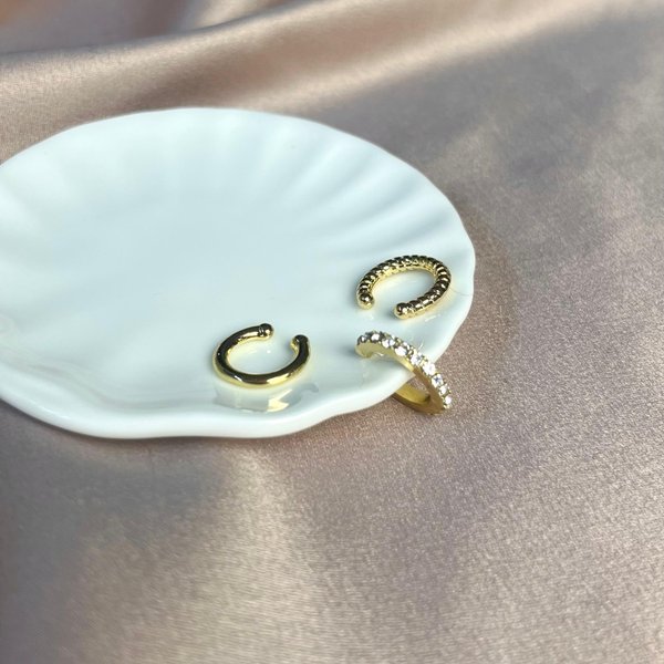 Set de 3 argollas minimalista