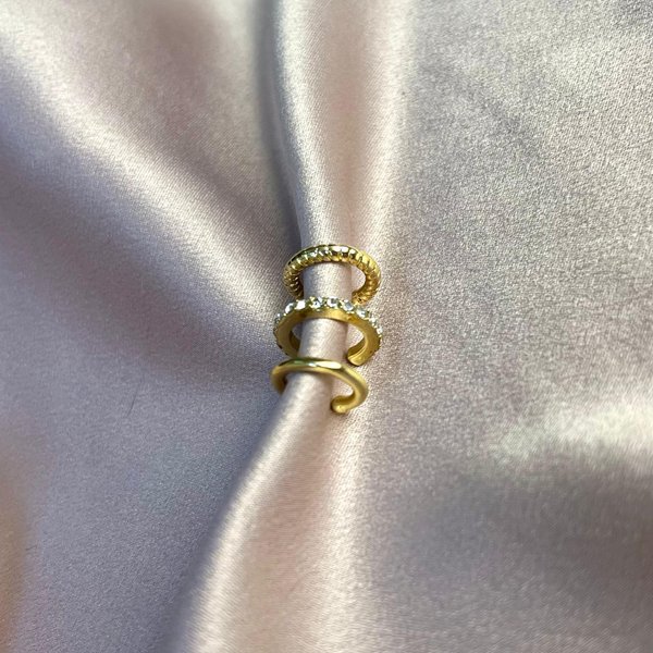 Set de 3 argollas minimalista