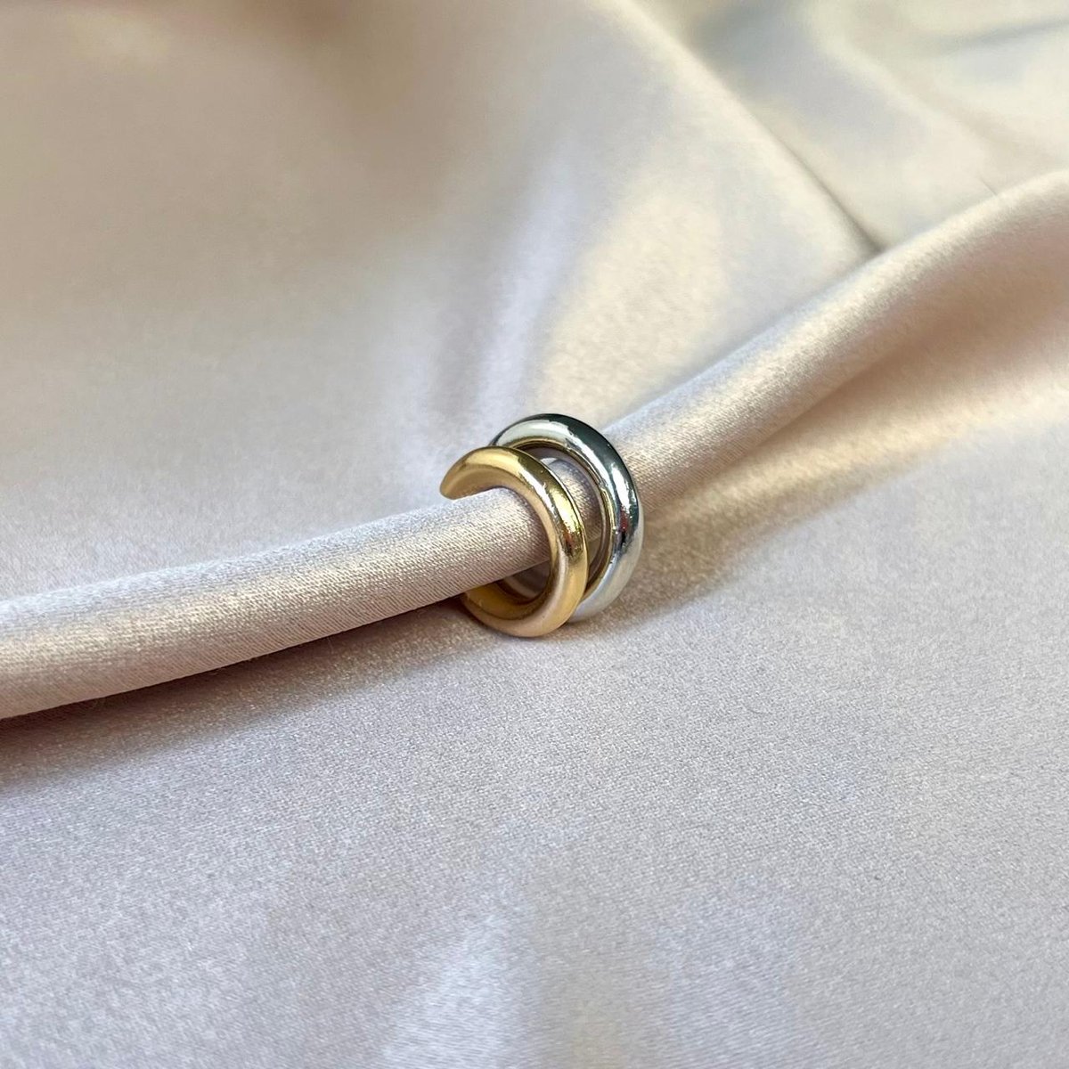 Set de 2 argollas Chunky