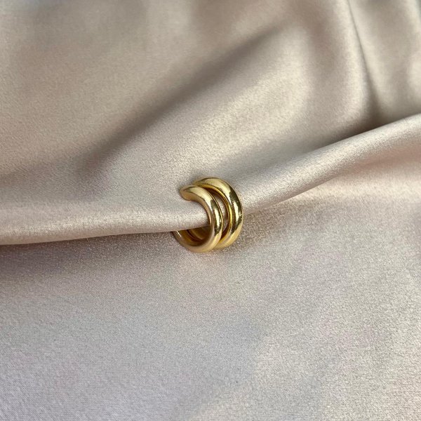 Set de 2 argollas Chunky