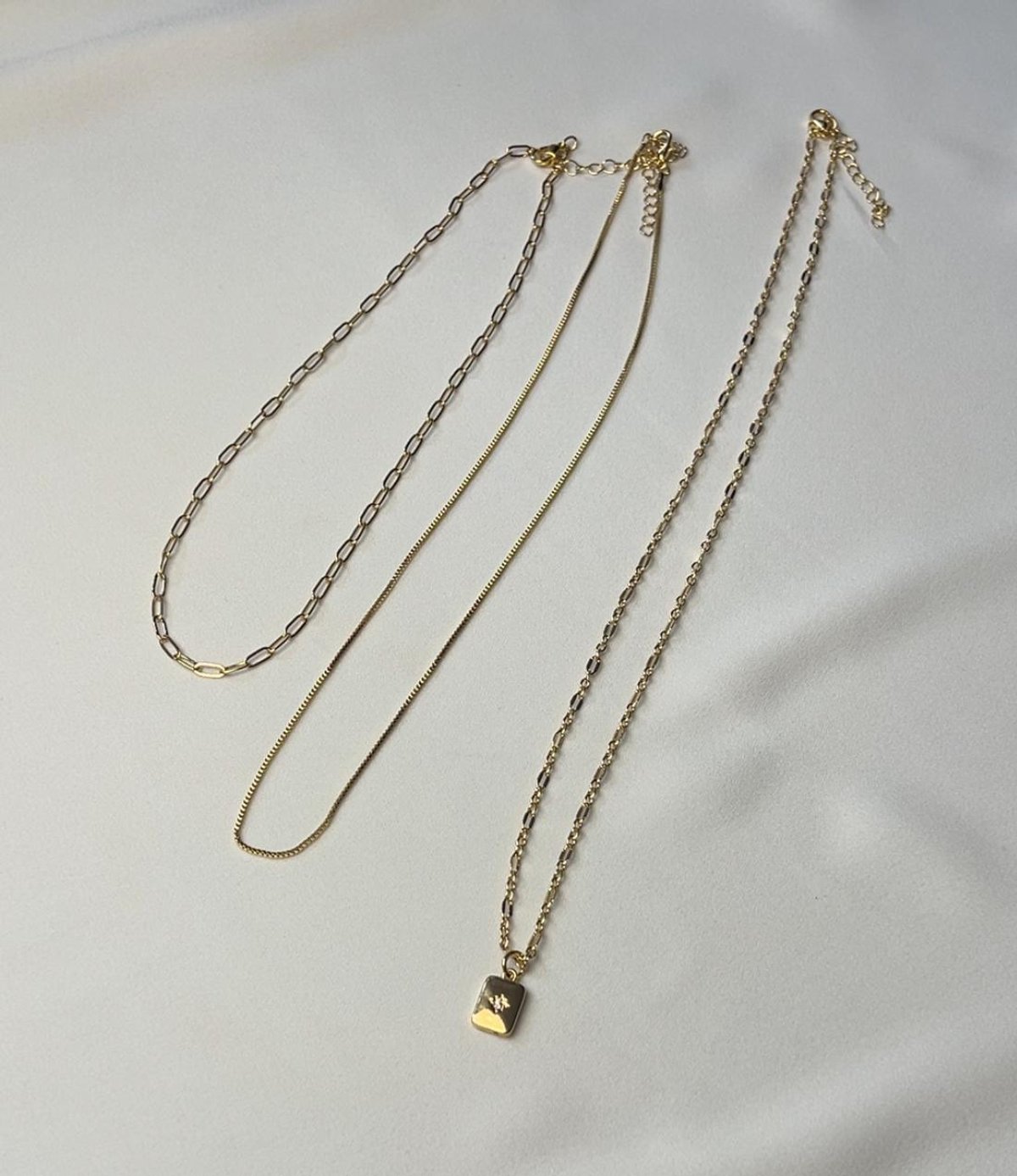 Set de 3 collares dorados - 2