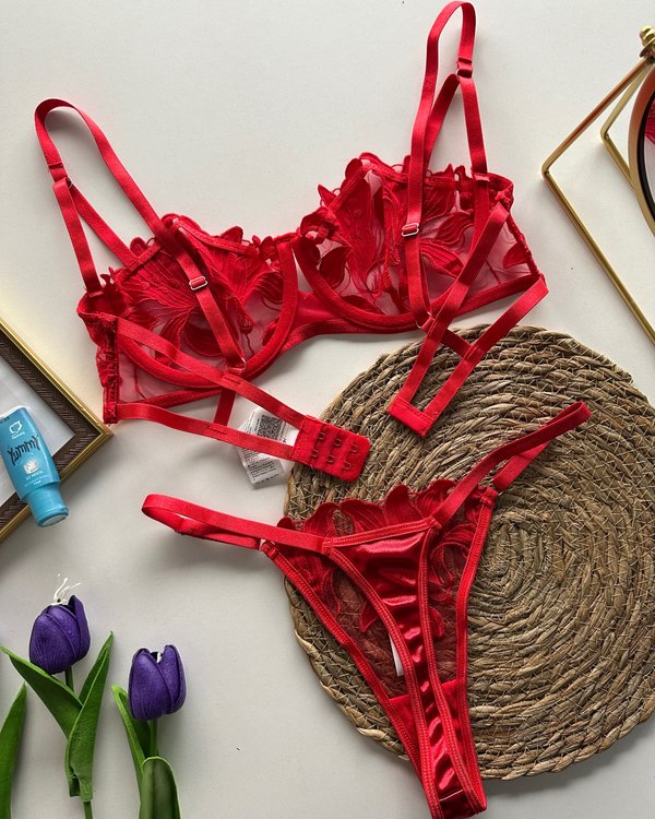Conjunto Annie rojo 
