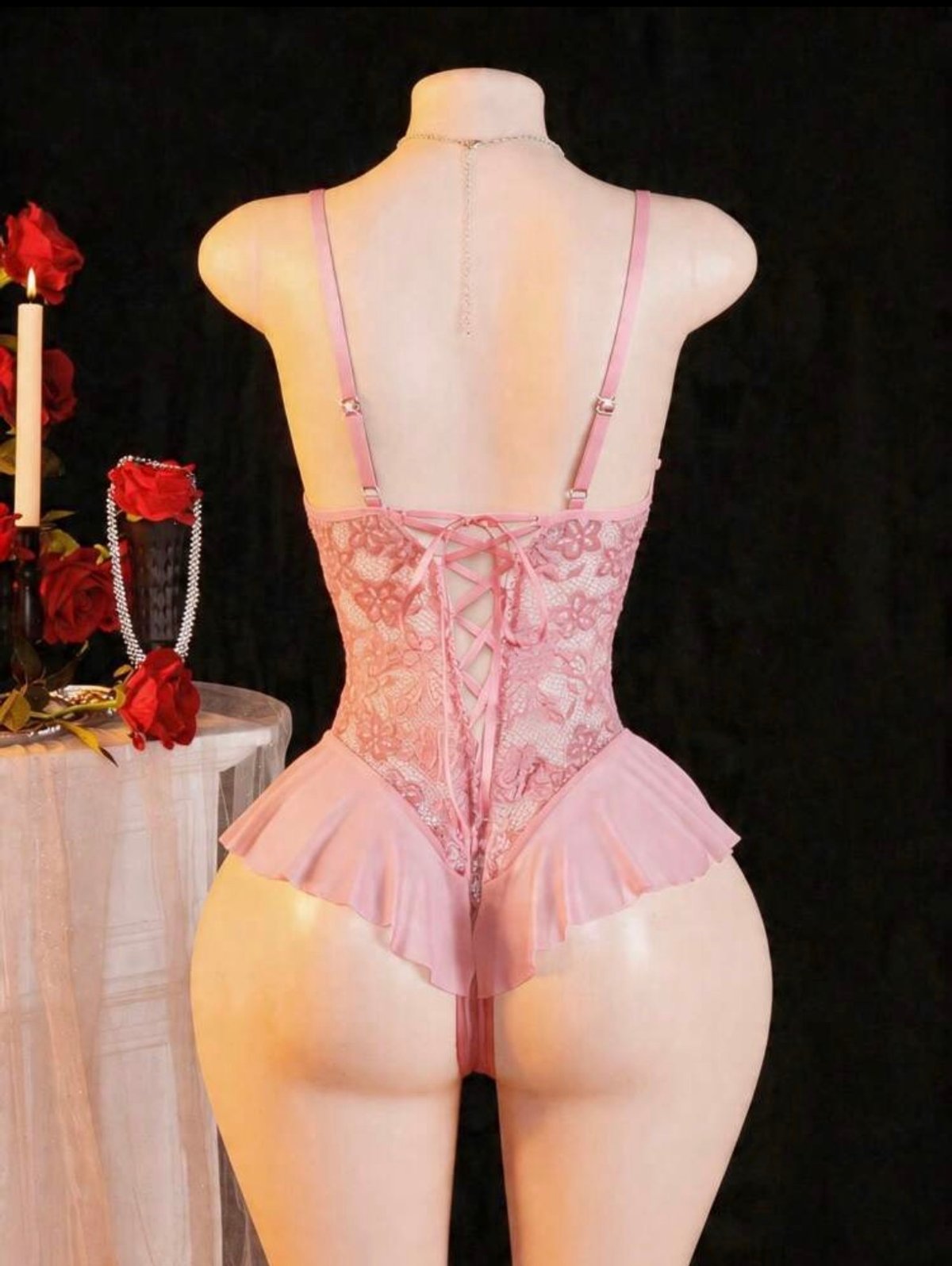Body con aberturas en rosa  - 2