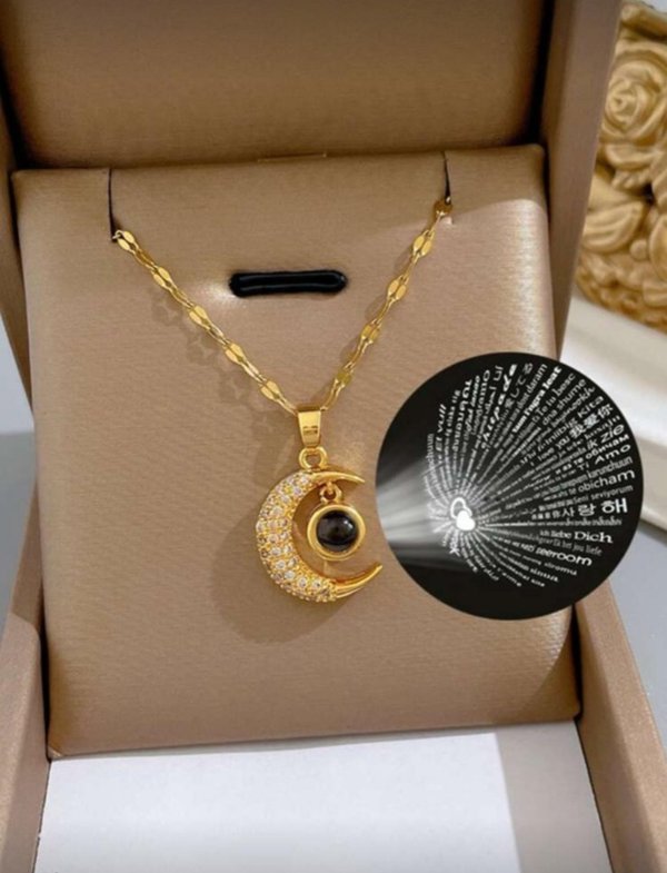 collar que proyecta te amo en 100 idiomas