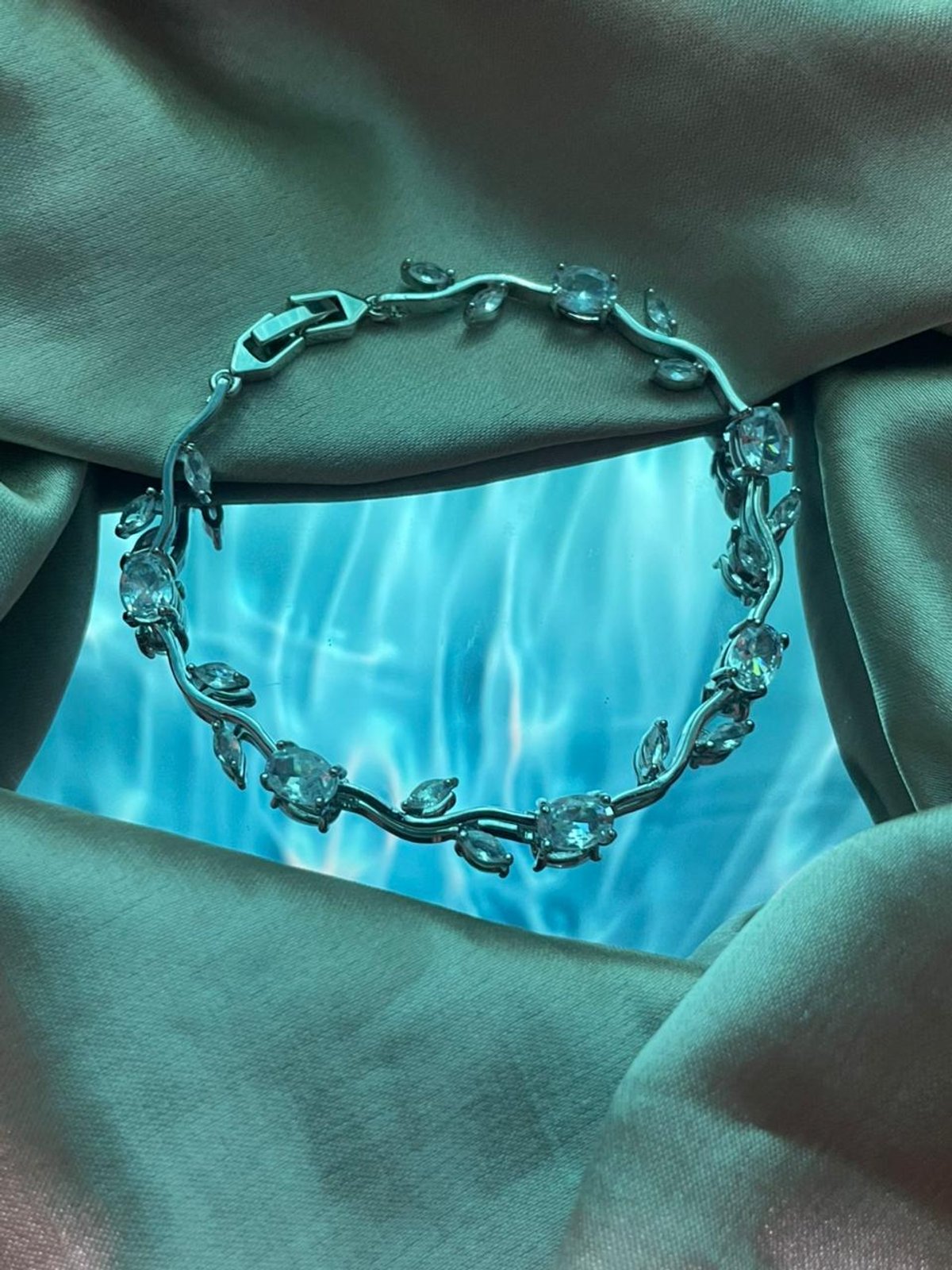 brazalete tulipan bañado en oro - 5