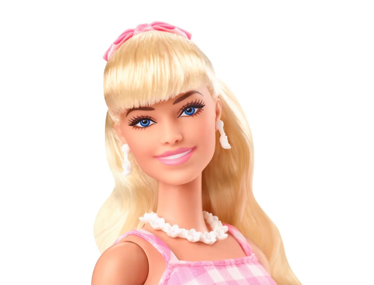 Barbie The Movie: Muñeca de Colección Margot Robbie (Vestido Rosa a Cuadros) - 2