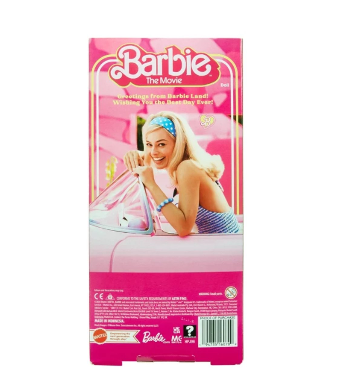 Barbie The Movie: Muñeca de Colección Margot Robbie (Vestido Rosa a Cuadros) - 3