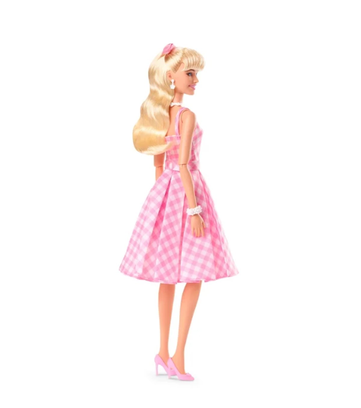 Barbie The Movie: Muñeca de Colección Margot Robbie (Vestido Rosa a Cuadros) - 4