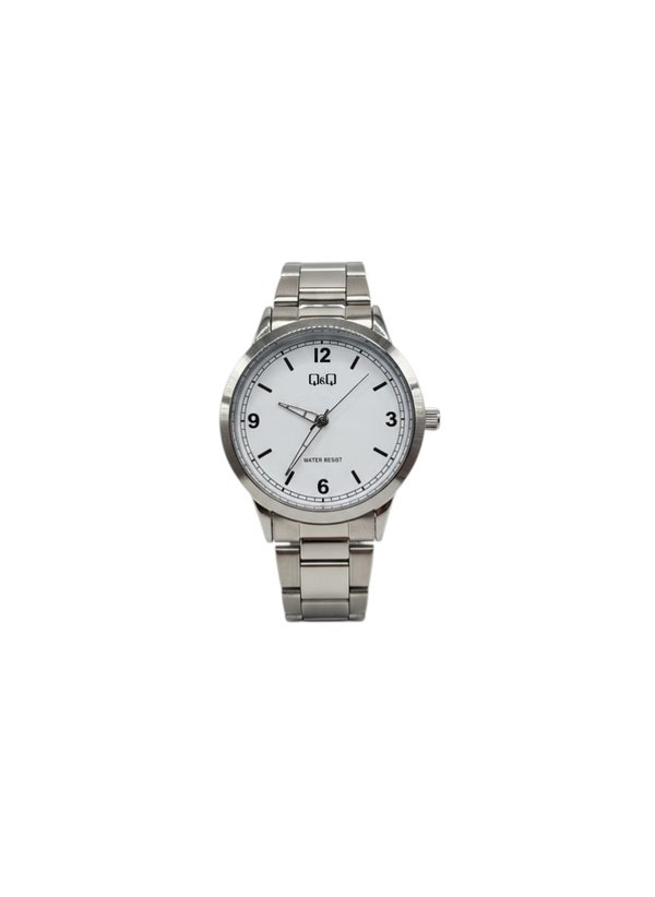 RELOJ Q&Q - MALLA PLATEADA