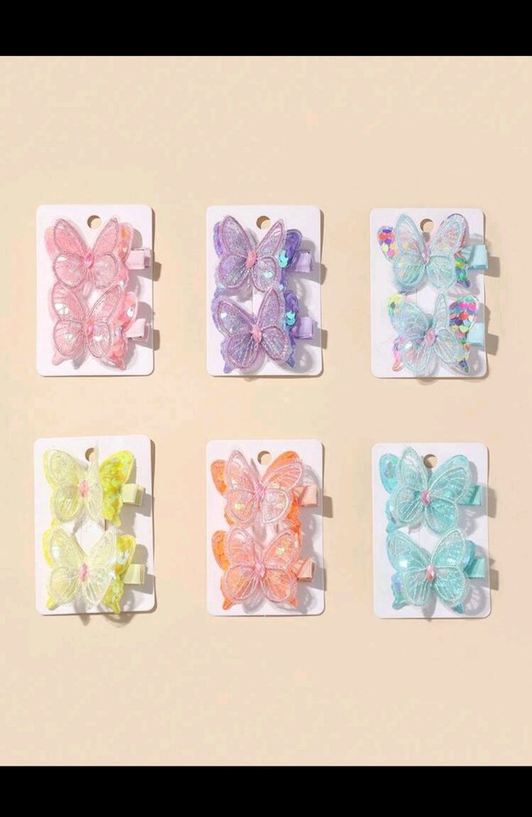 Hebillas con diseños de mariposas y más ✨