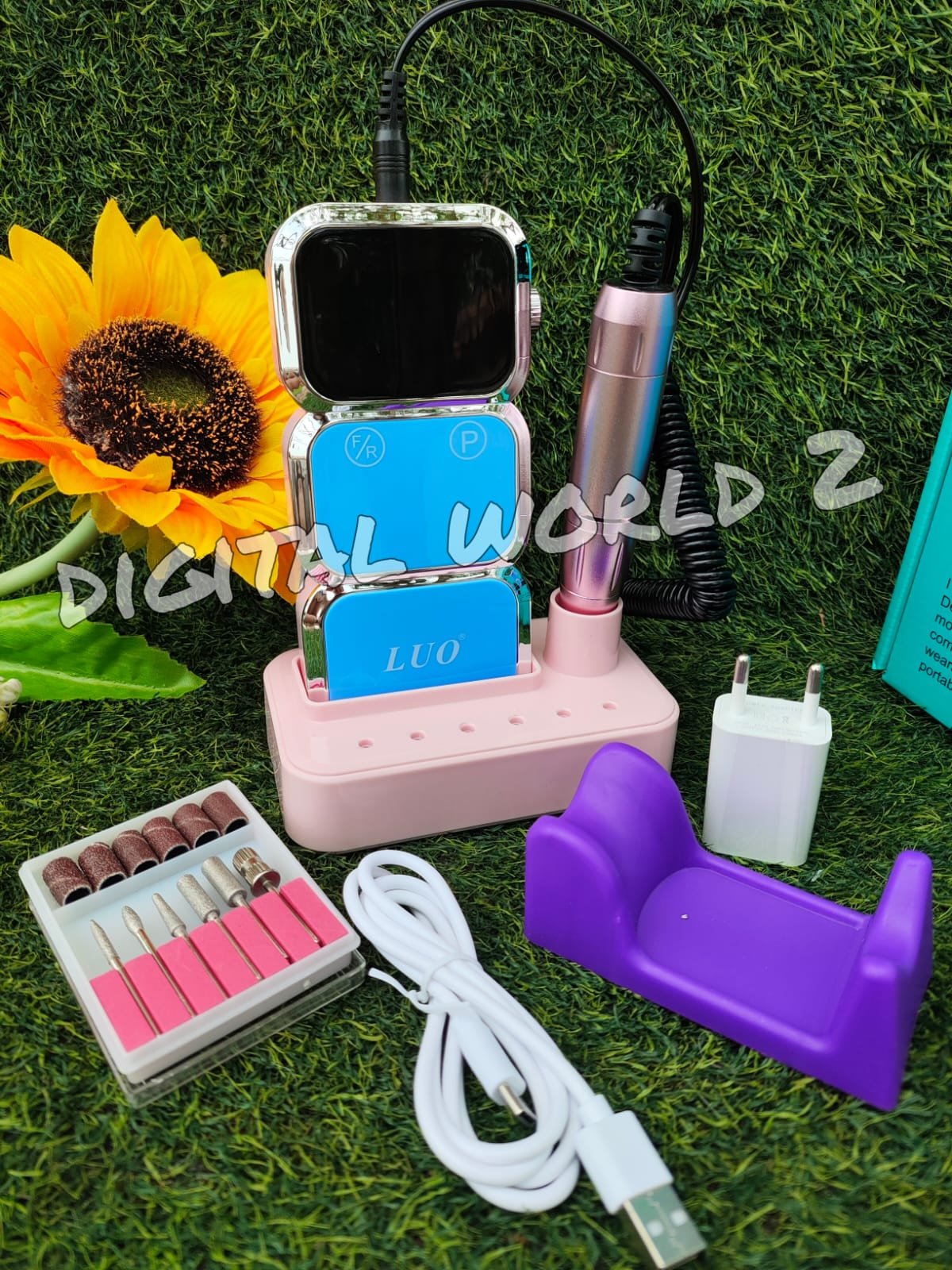 Potente Torno Eléctrico Portátil para Uñas de 45.000 RPM ✨  💅  - 2