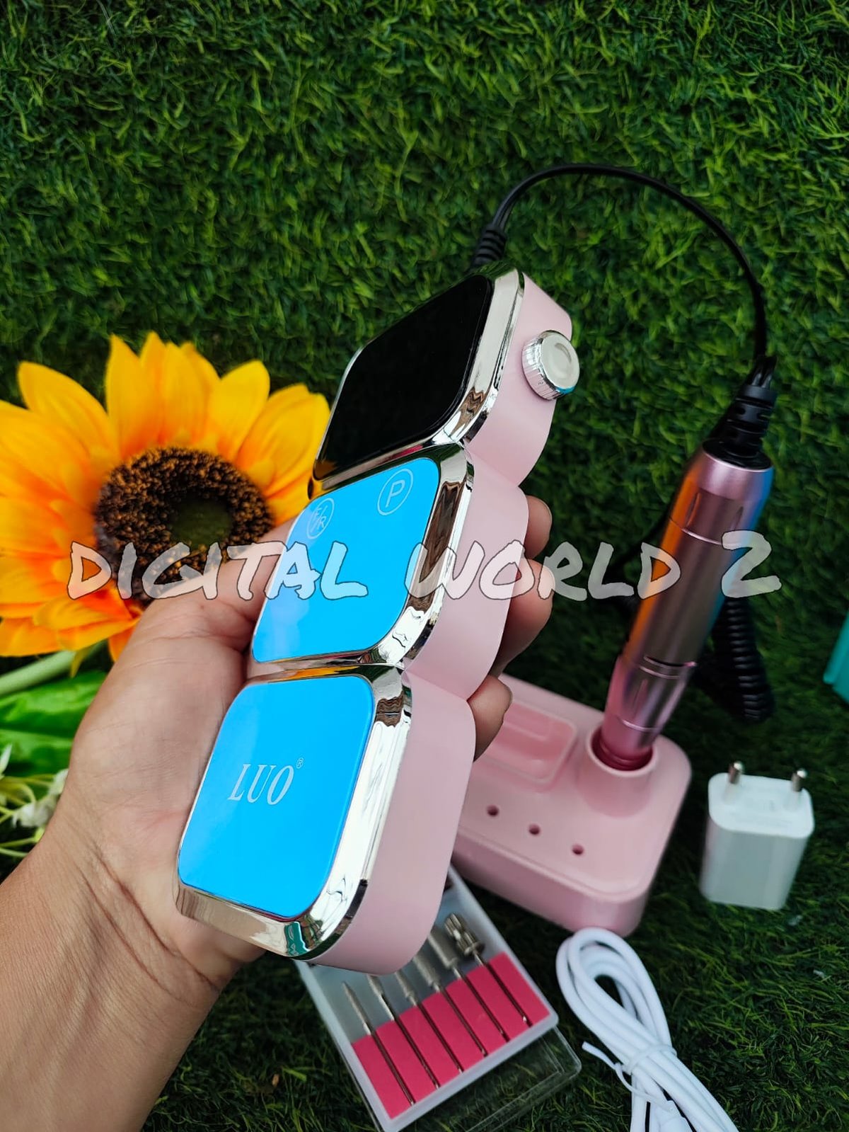 Potente Torno Eléctrico Portátil para Uñas de 45.000 RPM ✨  💅 