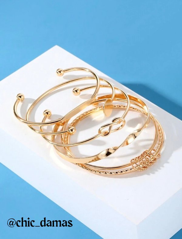 SET DE PULSERAS CON ESTILO BOHEMIO 