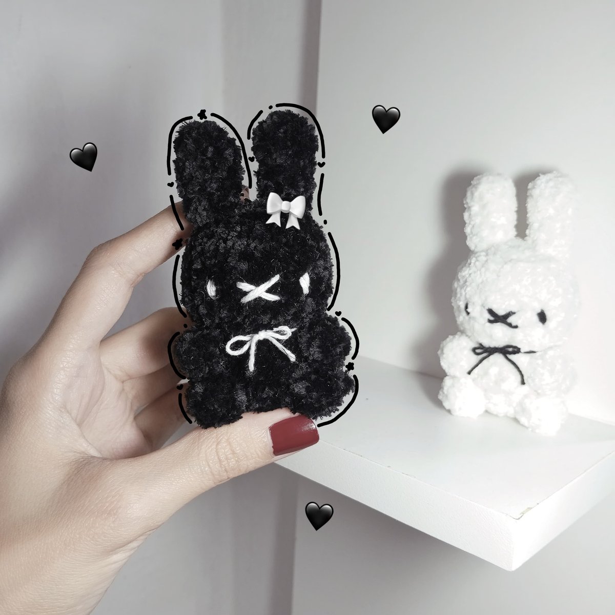 Miffy plushie 🖤 (black) - 2