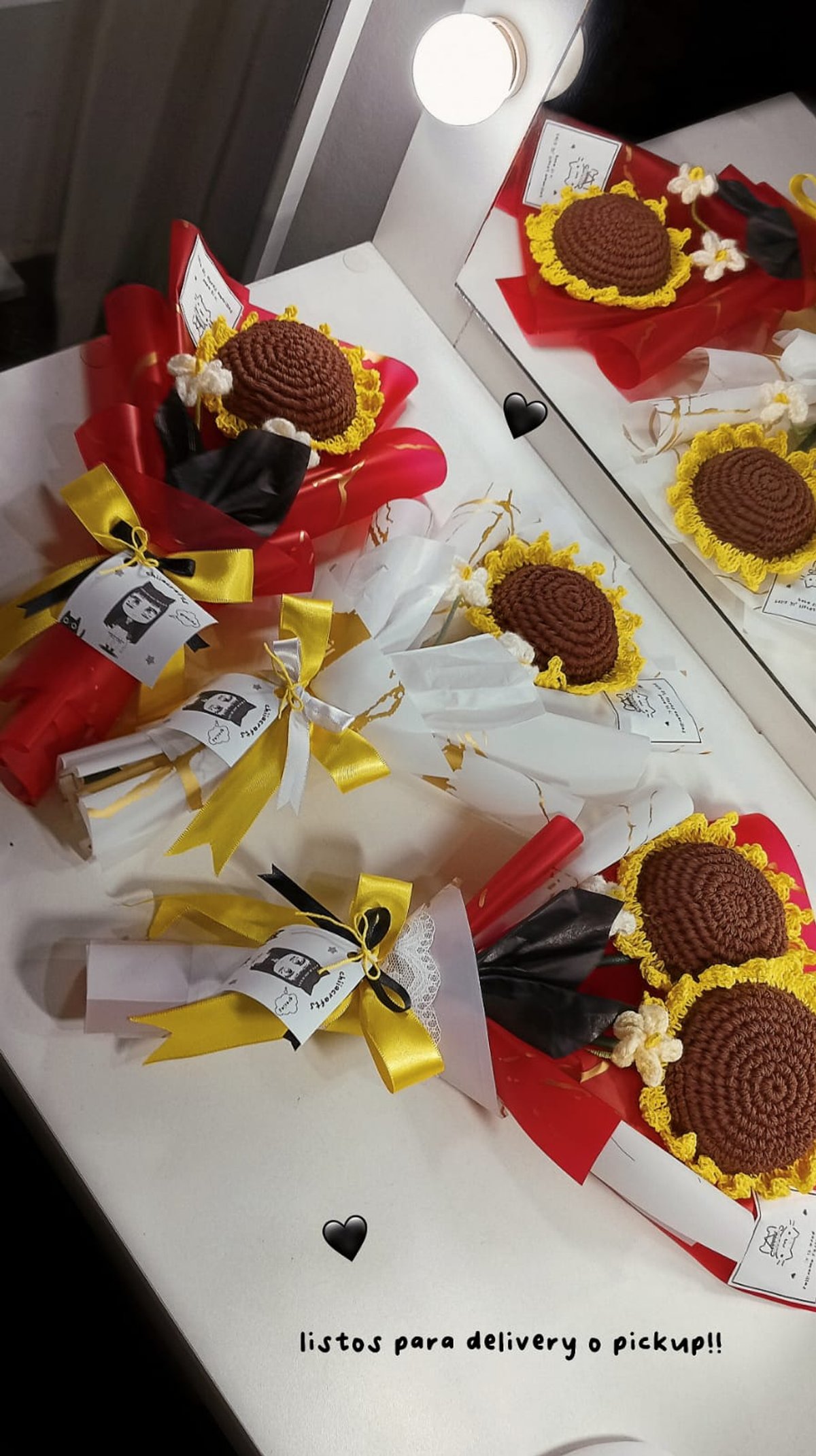 Bouquet girasoles amarillos 🖤