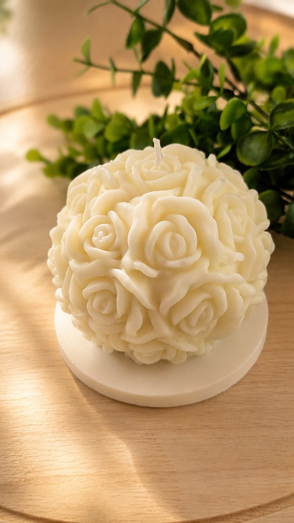 Redondo floral grande + base
