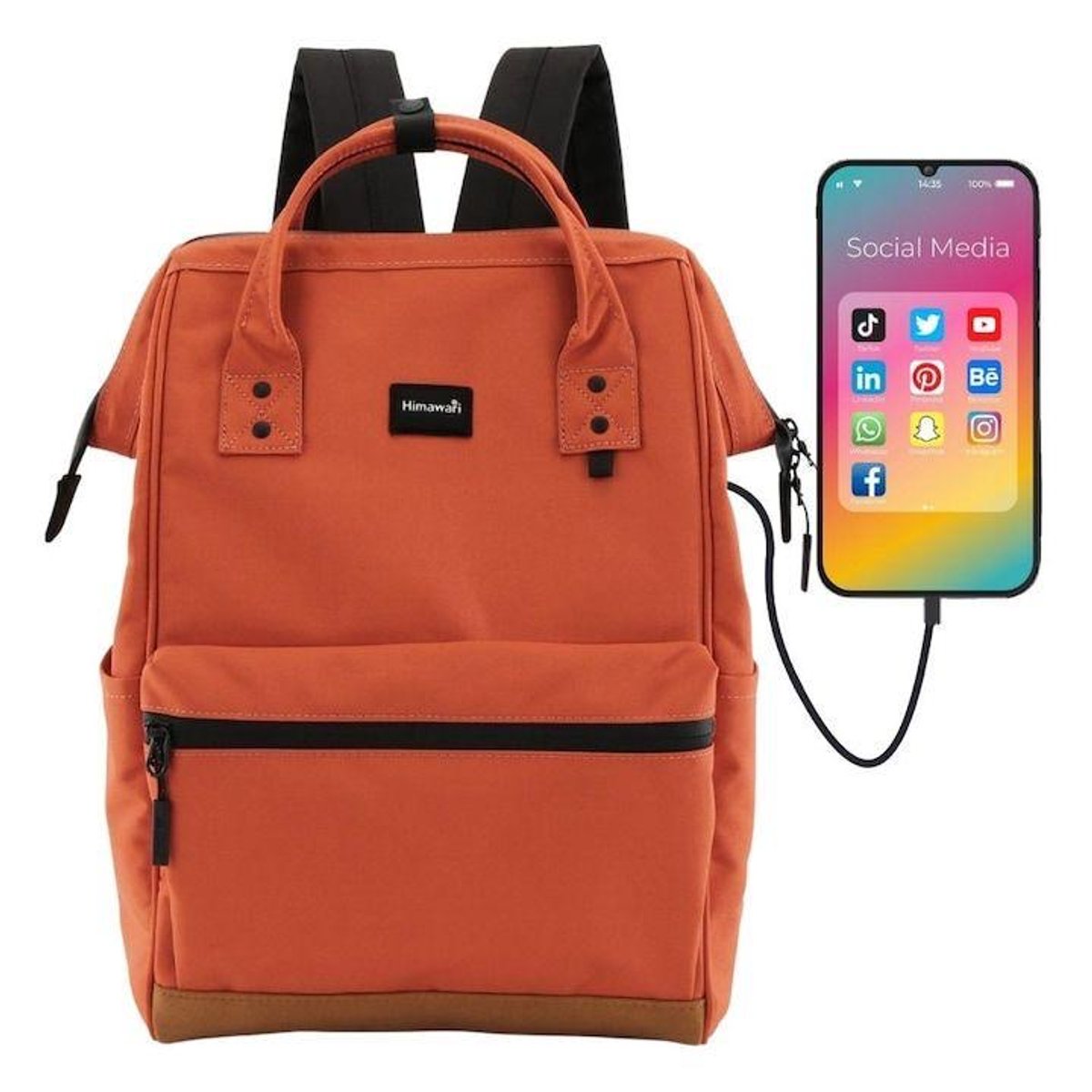 🌷MOCHILA HIMAWARI ORIGINAL‼️MODELO USB 124💓 - 3