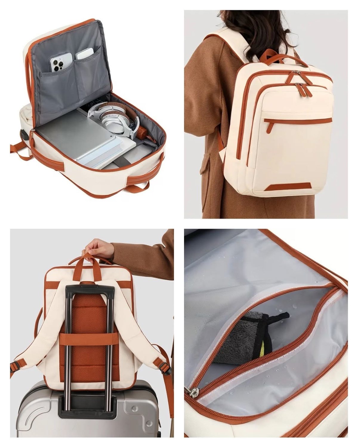 😍Hermosa mochila impermeable y ajustable🫧🍃 - 5