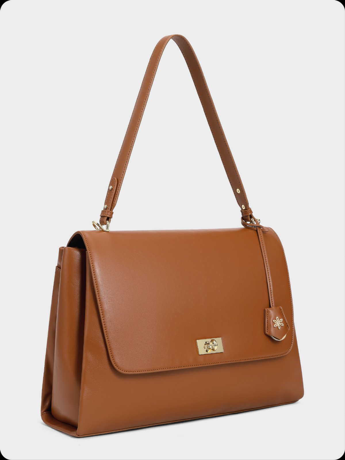 🍑😍BOLSO PORTA NOTEBOOK FIORE TAN🧡 - 2