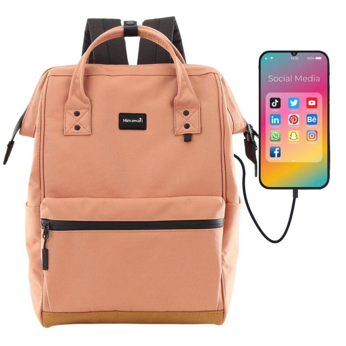 🌷MOCHILA HIMAWARI ORIGINAL‼️MODELO USB 124💓 - 3