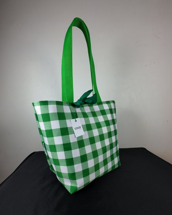 TOTE BAG – VERDE VICHY